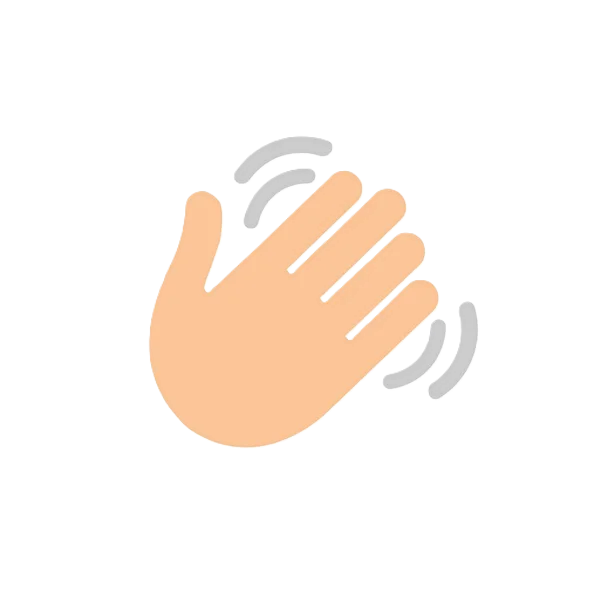Waving hand